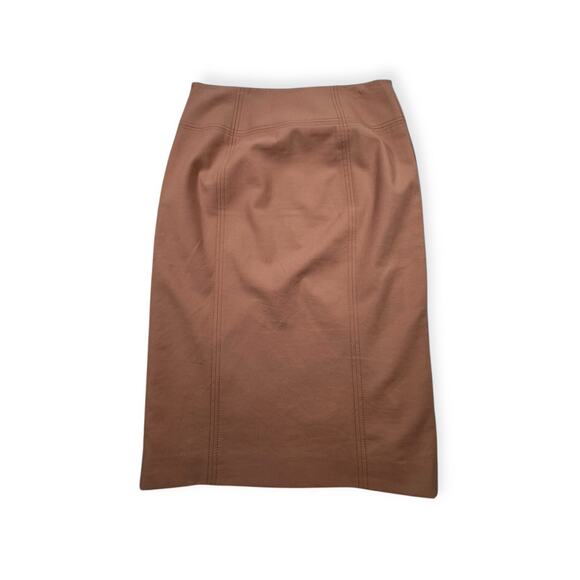 Ann Taylor Loft Women’s Pencil Skirt Size‎ 6 Peach Zip Straight Knee Length 418 - Picture 2 of 7